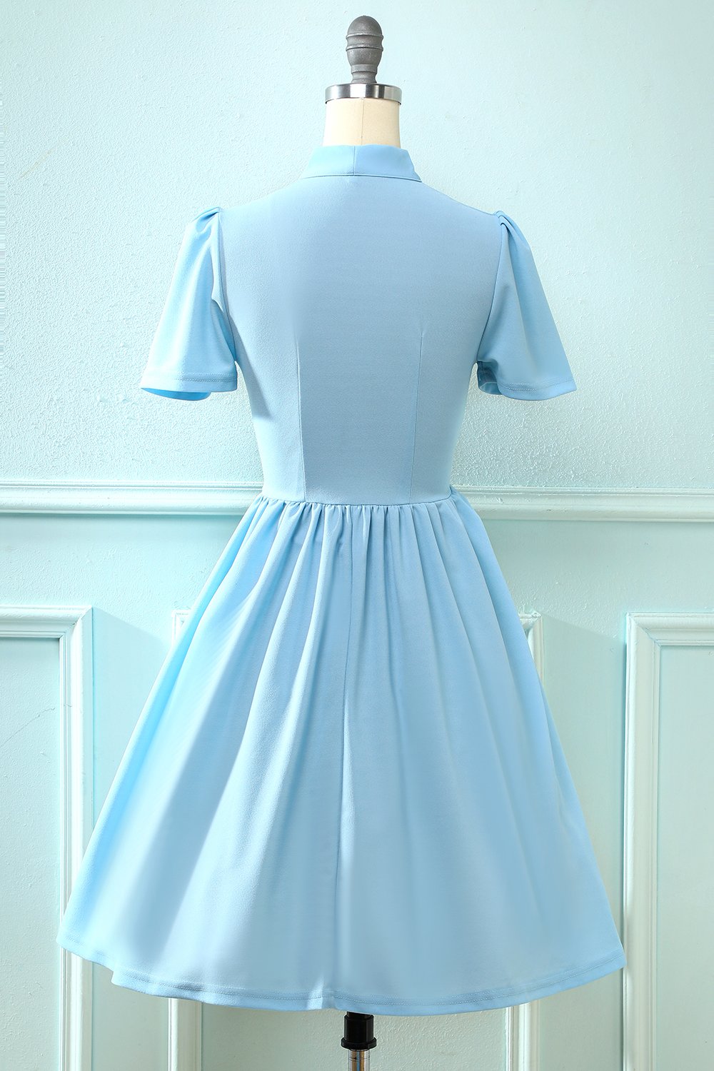 Robe Bleue Vintage des années 50
