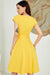 Robe jaune solide des années 50
