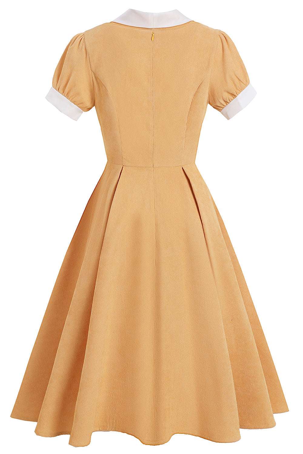 Robe Midi Vintage à Manche courte