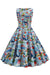 Robe Florale Vintage des années 1950