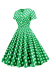 Vintage Polka Dot Midi Dress