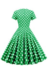 Robe Mi-Longue à pois Vintage