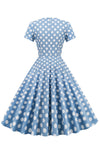 Vintage Polka Dot Midi Dress