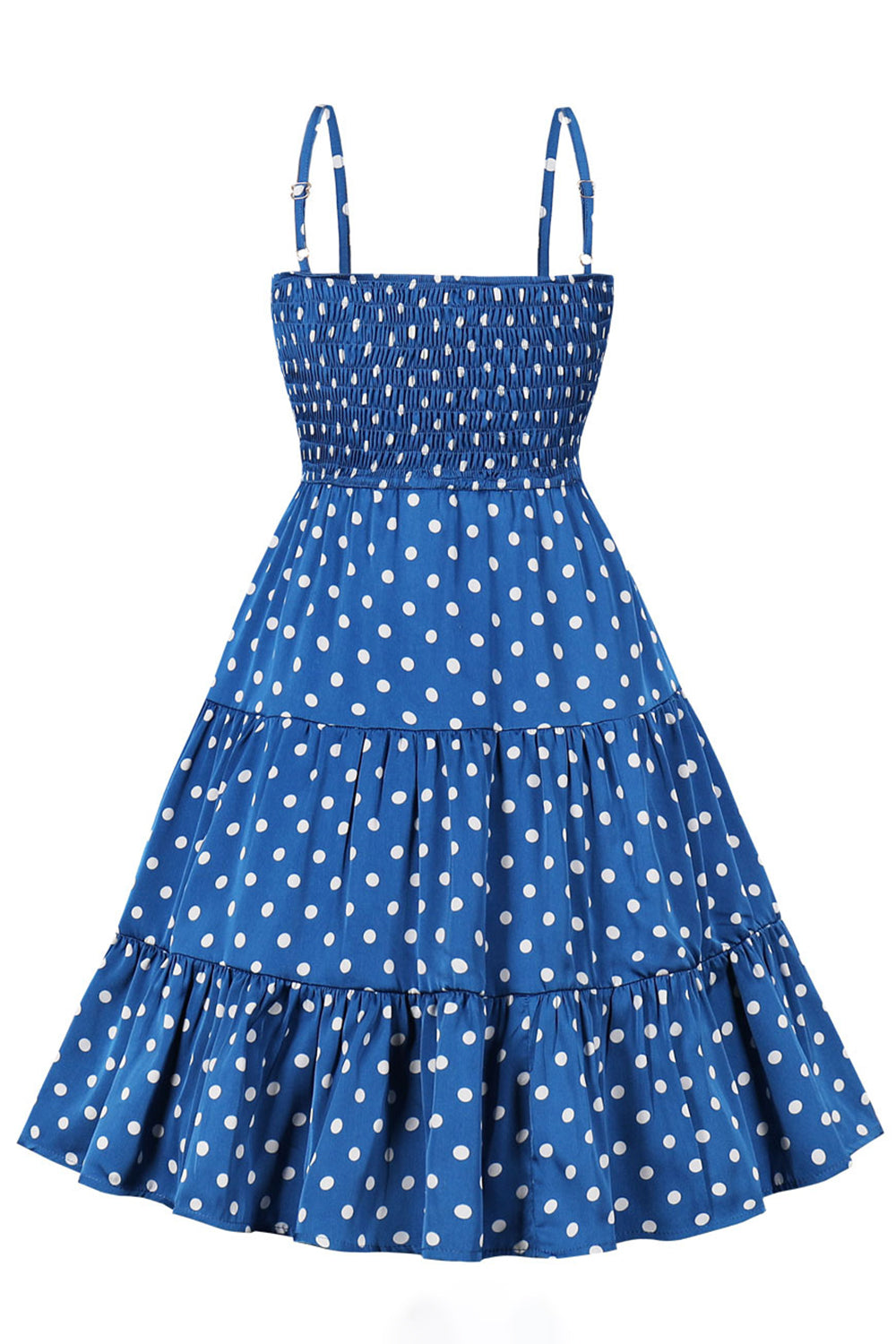 Robe à pois Bleu Vintage