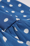 Robe à pois Bleu Vintage