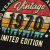 T-shirt vintage 1970 impression