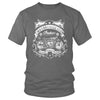 T-shirt biker vintage gris