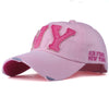Casquette ny vintage rose