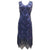 Vintage Navy Chic 20s Dress