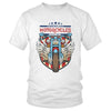T-shirt Vintage Motorcycle Blanc