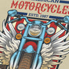 T-shirt Vintage Motorcycle Imprimé