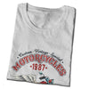 T-shirt moto vintage plié