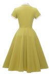 Vintage Lemon Color Dress