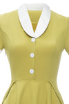 Vintage Lemon Color Dress