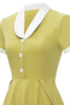 Robe Couleur Citron Vintage