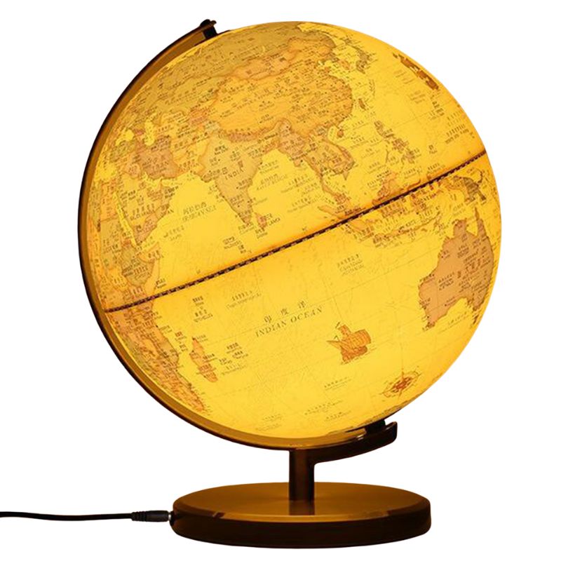 Globe Terrestre Lumineux Vintage