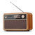 Radio Reveil Vintage Bois
