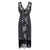 Robe Esprit Gatsby Noir et Argent