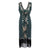 Robe Esprit Gatsby Vert et Or