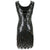 Robe Gatsby Courte Noire et Argent