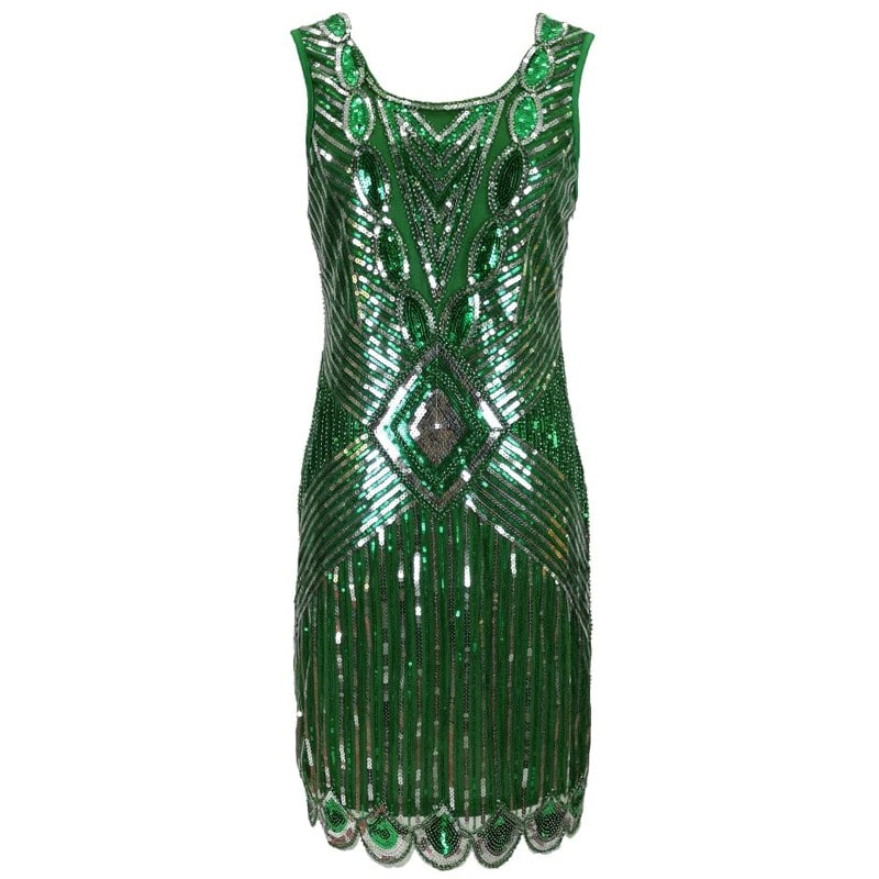 Short Green Gatsby Dress