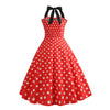 Robe Vintage Pin-Up Rouge Pois