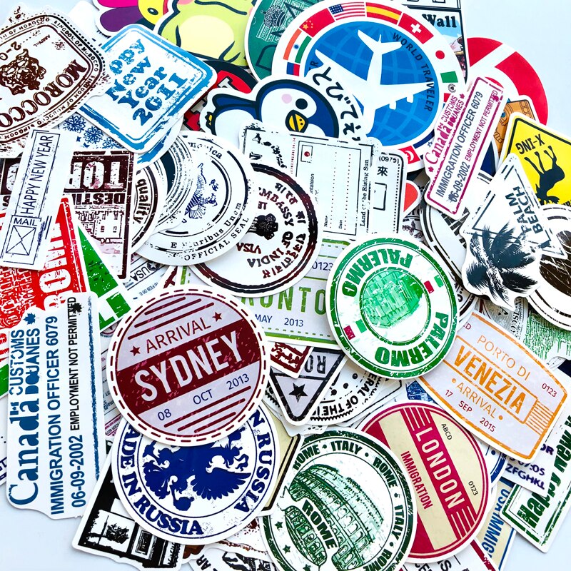 Stickers Pour Voyageur Vintage