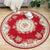 Tapis style vintage rouge