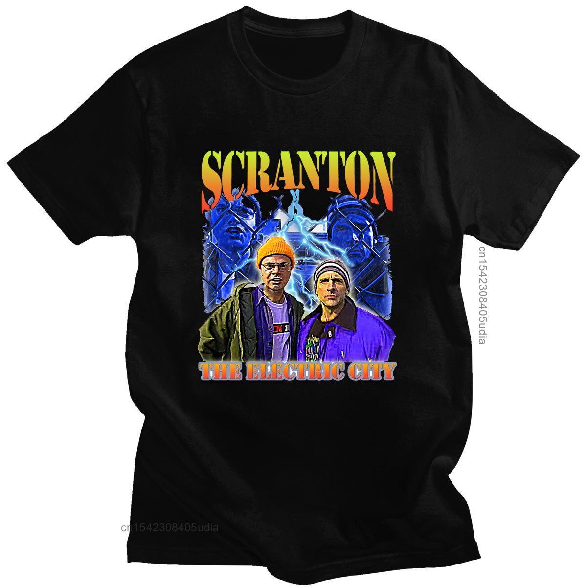 T-shirt Vintage Noir Scranton